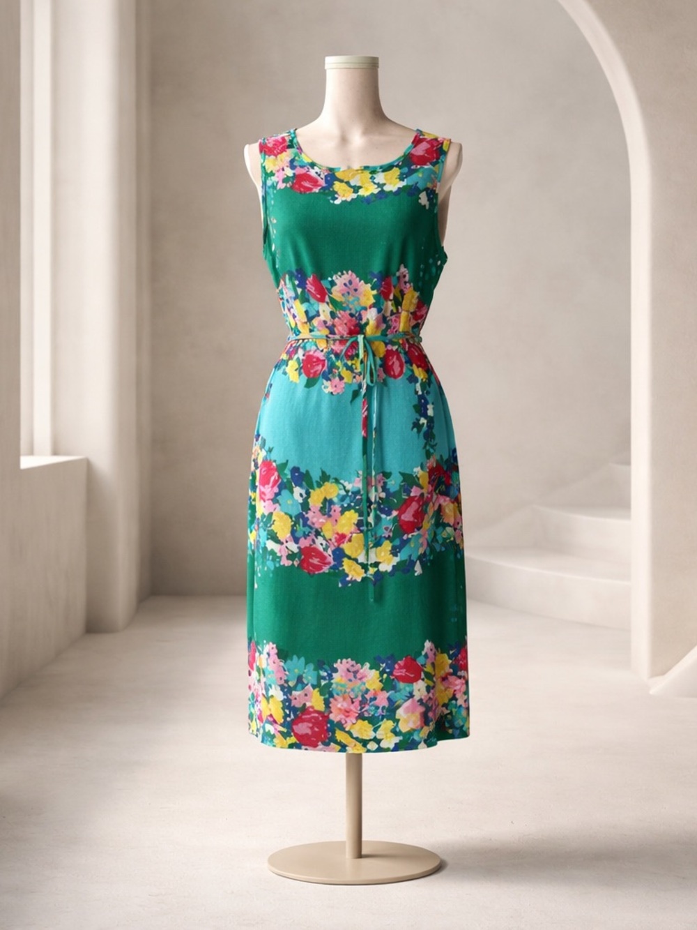 Talbots Spring Floral Belted Dress